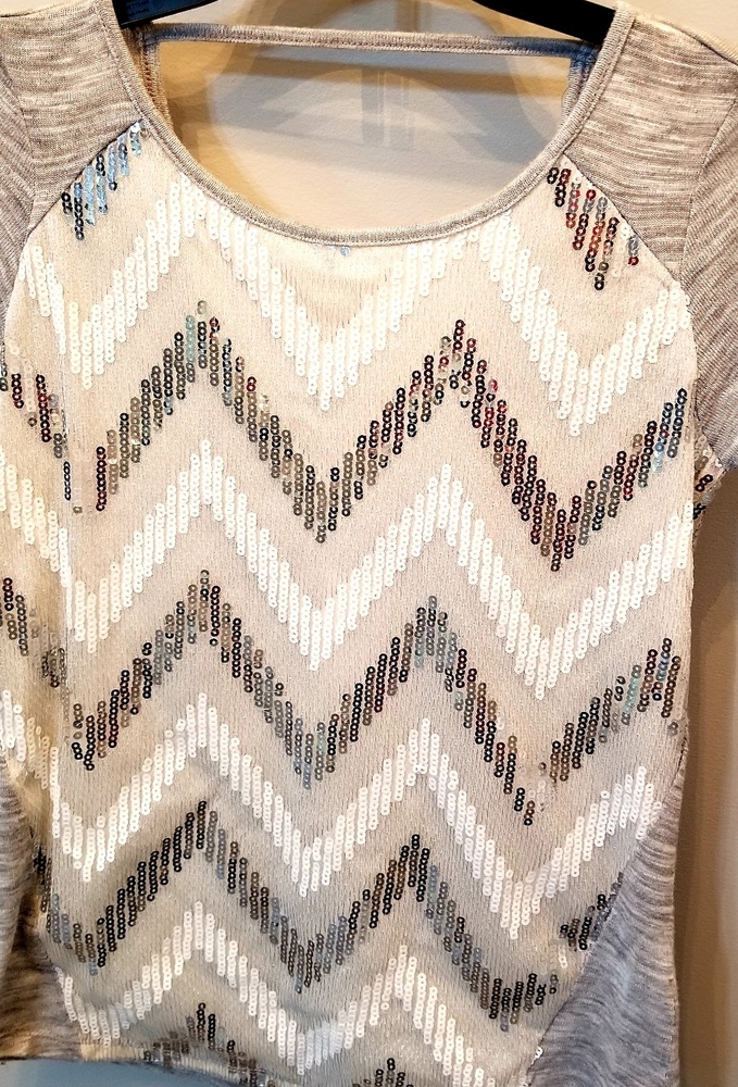 Maurice's NWT sequin front top size XS